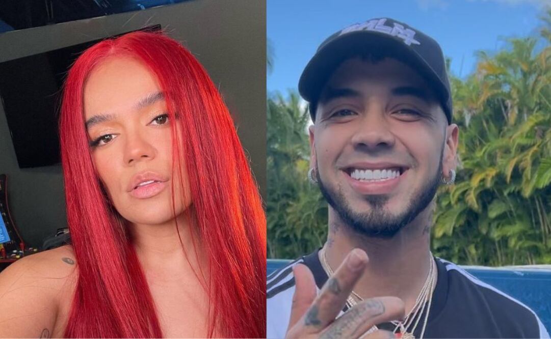 Karol G y Anuel AA. Fuente: Instagram @karolg y @anuel