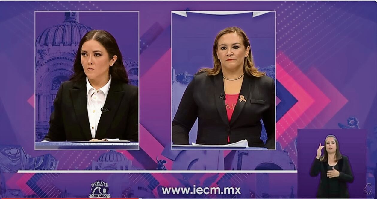 Maricela Gastelú (Va por la CDMX) y Araceli García (MC) se centraron en propuestas para la GAM. Foto Especial