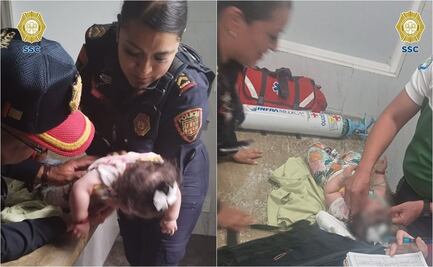 VIDEO: Policía reanima a bebé que se asfixiaba en la estación Merced del Metro CDMX