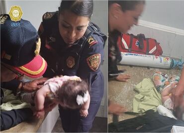 VIDEO: Policía reanima a bebé que se asfixiaba en la estación Merced del Metro CDMX