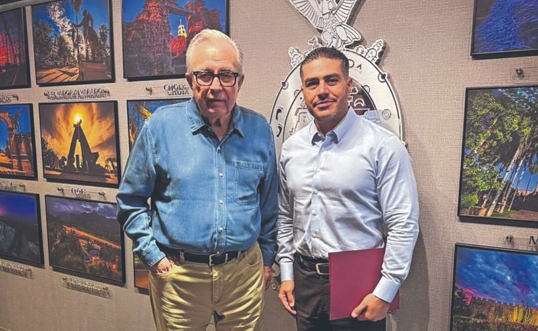 El gobernador Rubén Rocha Moya y el secretario García Harfuch se reunieron la mañana de ayer en Culiacán. Foto Especial