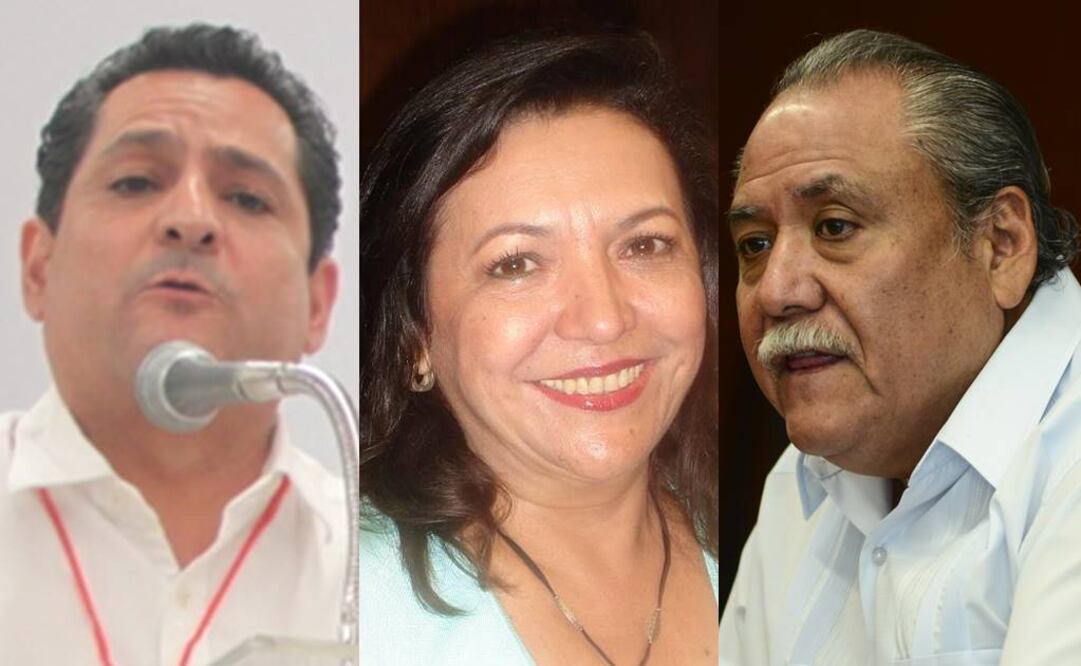 En la foto: el ex priísta Jesús Alí de la Torre, la ex diputada panista Sofía Castro Romero y el senador independiente Fidel Demédicis Hidalgo