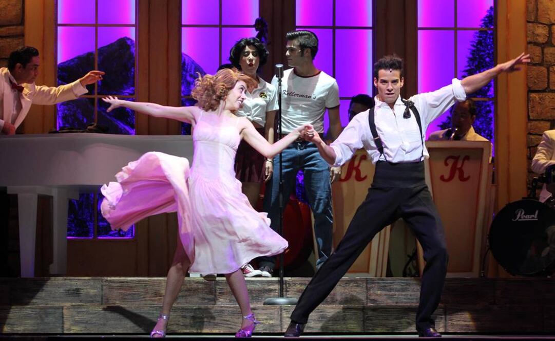 Integrantes del elenco durante la presentación del musical "Dirty dancing". FOTO: Agustín Salinas/EL UNIVERSAL.