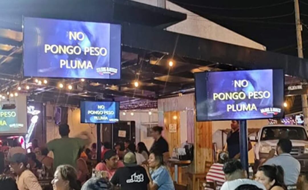 Un restaurante en Coahuila se niega a poner los corridos tumbados de Peso Pluma a sus clientes. / Foto: Tomada de Facebook Las Yardas Food Station