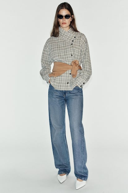 Camisa de cuadros. Foto: Zara
