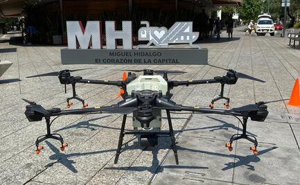 Sanitizan la Miguel Hidalgo con drones; abarcará 10 hectáreas en tres horas 