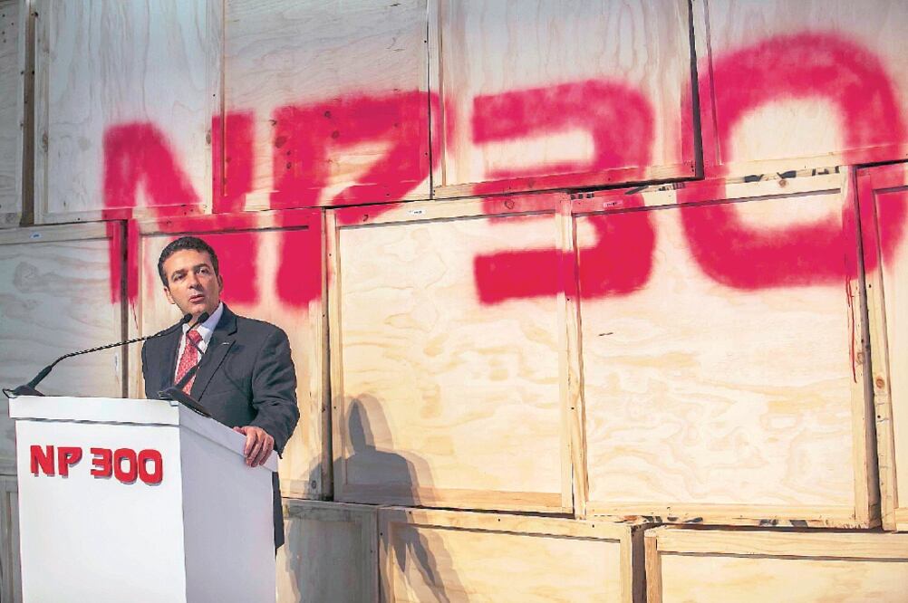 Airton Cousseau, presidente y director general de Nissan Mexicana, ayer en la conferencia. La armadora ha vendido 23 mil 329 NP 300 en el año (YADIN XOLALPA. EL UNIVERSAL)