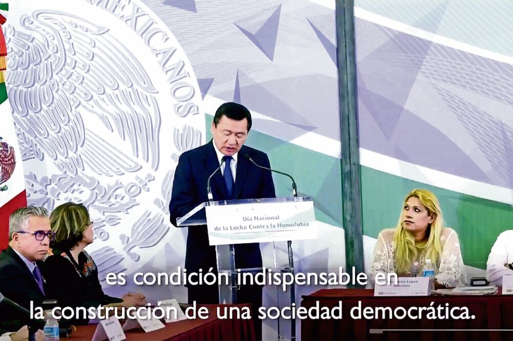 Miguel Ángel Osorio Chong, titular de la Segob, se reunió con representantes de la sociedad civil y de los colectivos LGBTTTI y llamó a combatir la homofobia (TOMADA DE TWITTER)