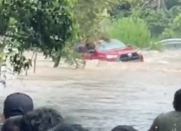 Por lluvias intensas se desbordan ríos de la Selva Lacandona en Chiapas VIDEOS