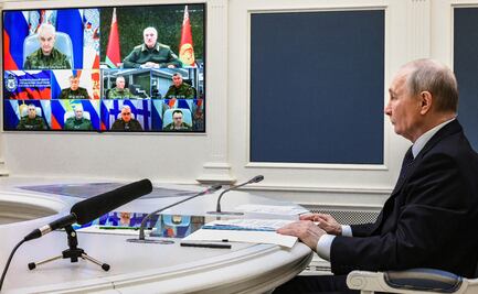 Rusia realiza ejercicios nucleares en tierra, mar y aire, con su aliado Bielorrusia; Putin preside maniobras por videoconferencia