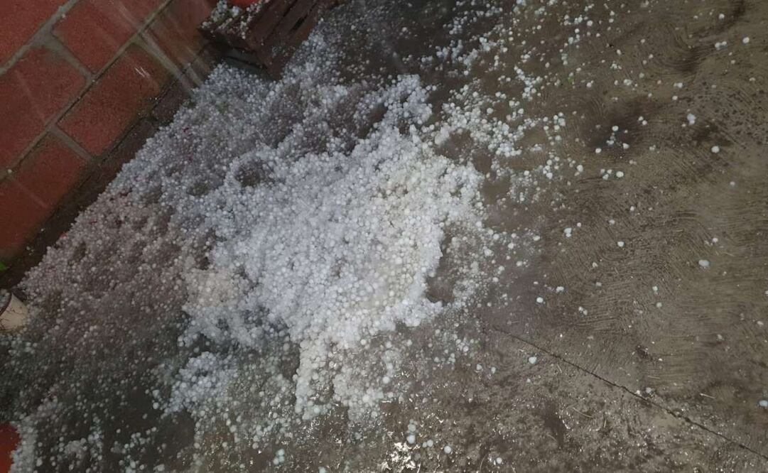 Llluvias y caída de granizo . Foto: Arturo Contreras