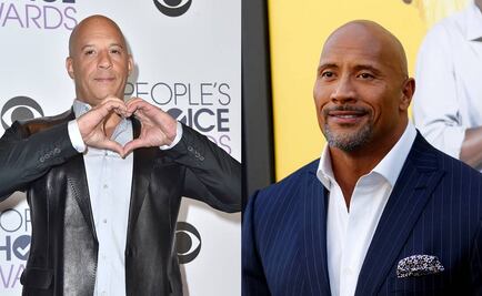 Es Vin Diesel quien molesta a "La Roca"