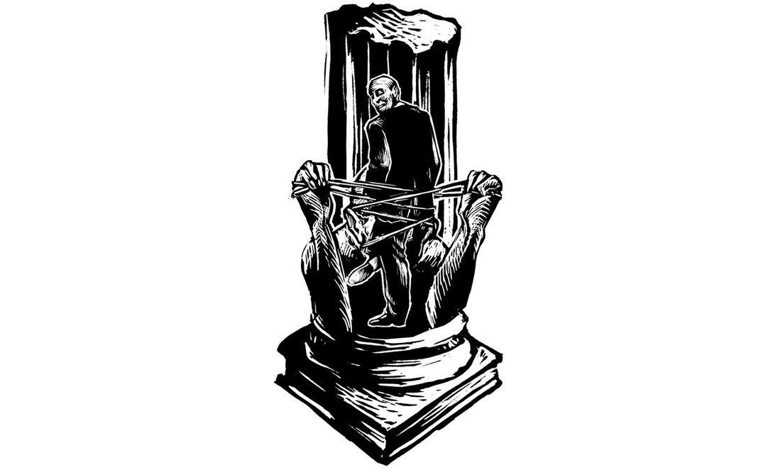 Un tiro en la frente y un reguero de sangre