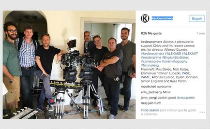 Emmanuel Lubezki, en prueba de cámara con Alfonso Cuarón