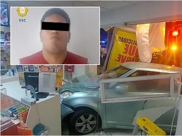 Conductor se mete a farmacia con todo y coche en la Cuauhtémoc FOTOS