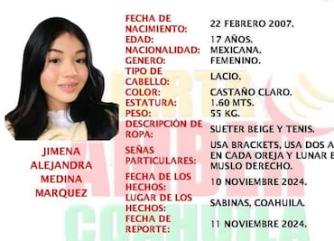 Localizan cuerpo de menor desaparecida desde el 10 de noviembre en Coahuila; probable responsable ya fue detenido