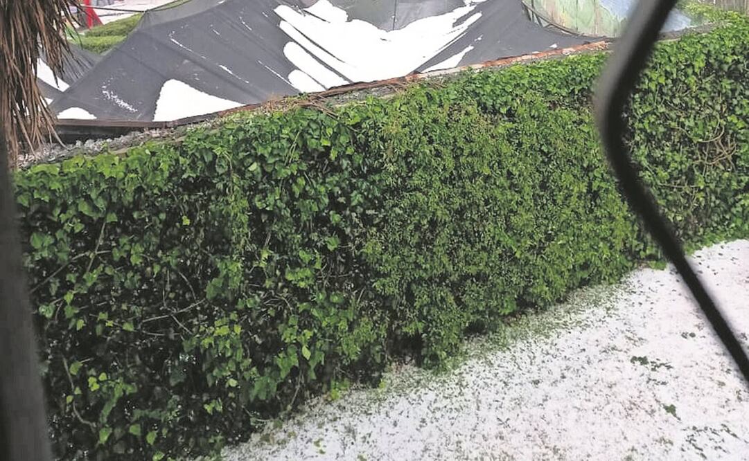 Granizada en el Valle de México. Foto: Especial