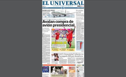 EL UNIVERSAL dio a conocer la compra del avión presidencial en julio de 2012