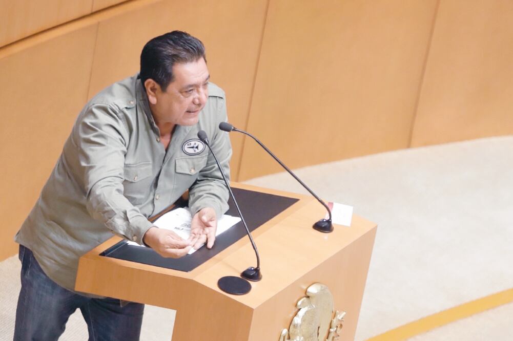 Diputados de Jalisco acusan al senador Félix Salgado Macedonio de tener una actitud fascista y nazi, y de ser un peligro para el equilibrio de poderes. Foto: ARCHIVO EL UNIVERSAL