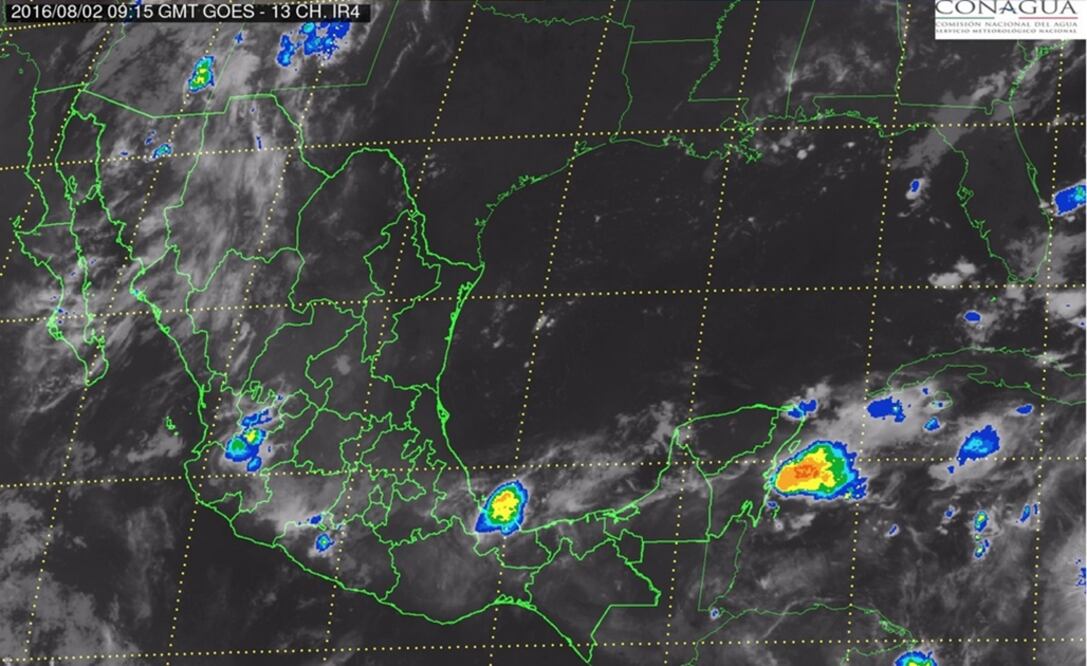 En la foto: Imagen satelital del SMN