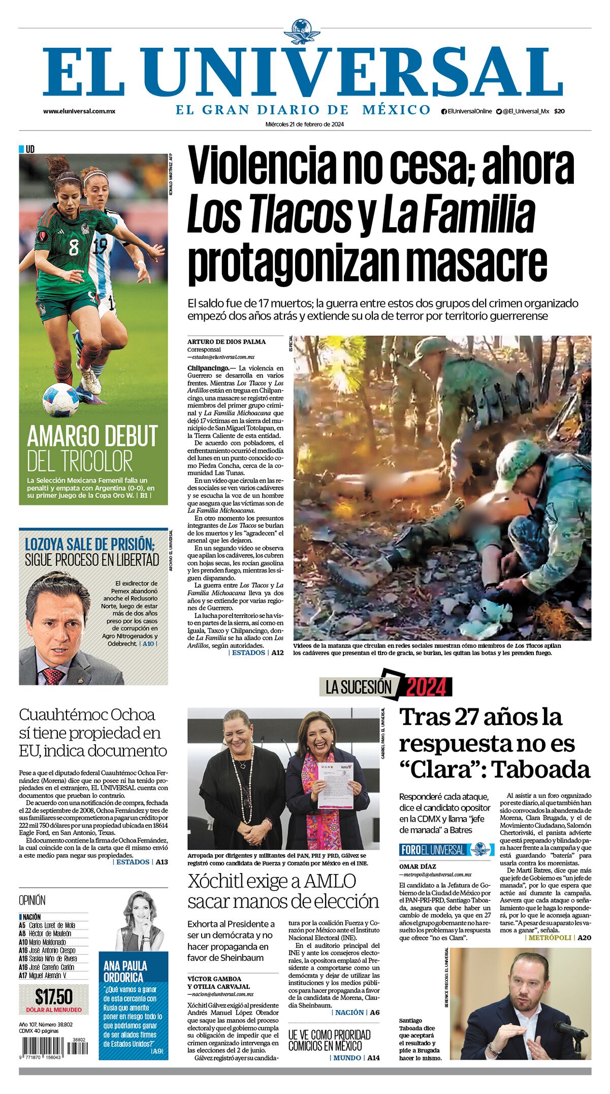 Portada impresa