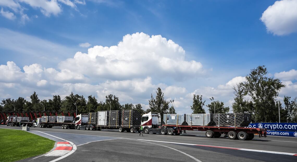 Llegada de la F1 al Autódromo Hermanos Rodríguez para el GP de México 2025 / Foto: Cortesía