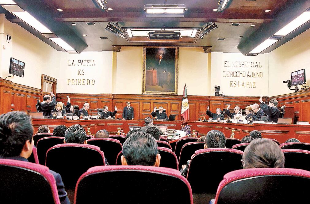 Cinco ministros conservadores son mayoría en la Corte, donde quedan tres liberales y un moderado que se ubica en ambas posturas (ARCHIVO. EL UNIVERSAL)