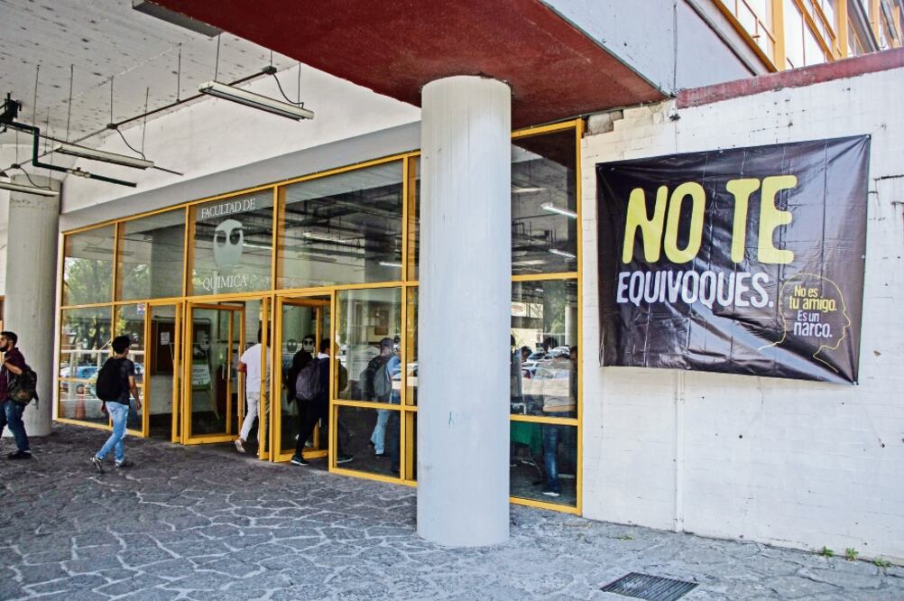 La venta de narcóticos dentro de Ciudad Universitaria ocasionó protestas de parte de estudiantes, autoridades y trabajadores (ARCHIVO. EL UNIVERSAL)