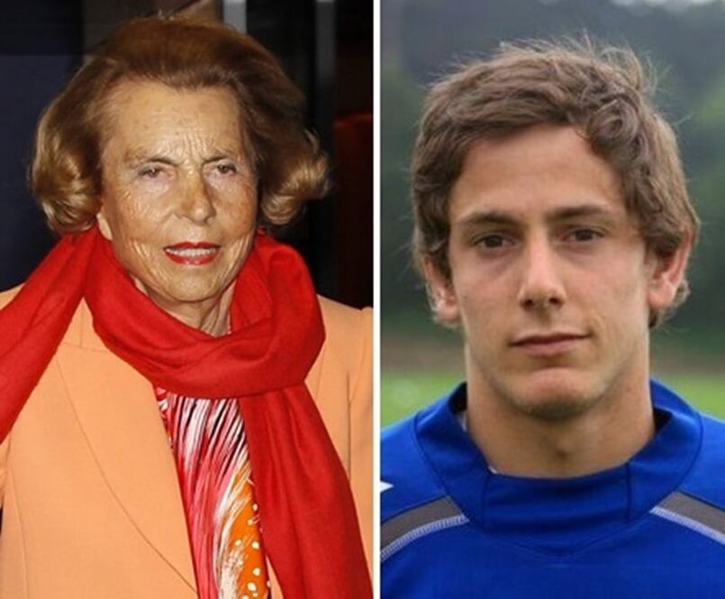 Liliane Bettencourt, heredera del imperio L'Oreal y Lukas Walton, heredero de Walmart