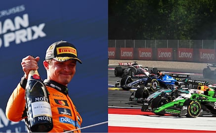 Lando Norris conquista el Gran Premio de Austria; Max Verstappen sufre un choque y queda fuera