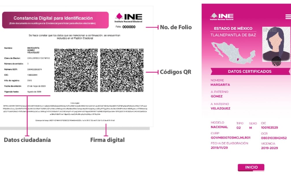 Aprende a validar tu constancia digital expedida por el INE. Foto: Captura