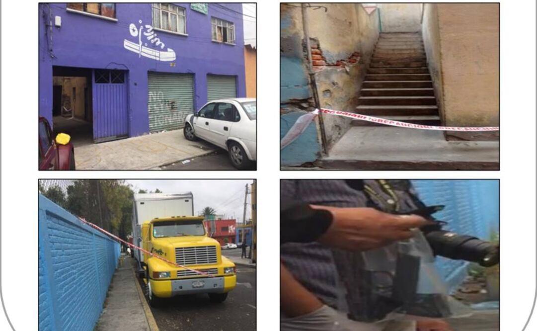 Aspecto del lugar de los hechos, imágenes de la SSSPCDMX