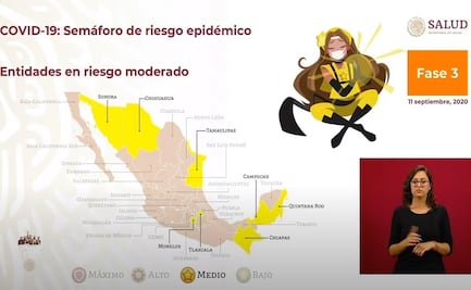 México, por primera vez sin ningún estado "rojo" en semáforo epidemiológico