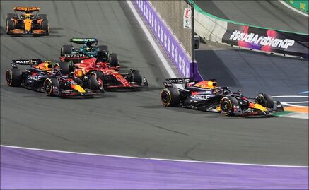 Así se vivió el 1-2 de Max Verstappen y Checo Pérez en el GP de Arabia Saudita