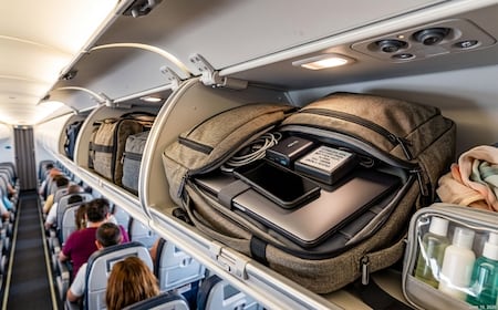 Viajes en avión: ¿Se pueden llevar baterías, power banks o dispositivos electrónicos en el equipaje?