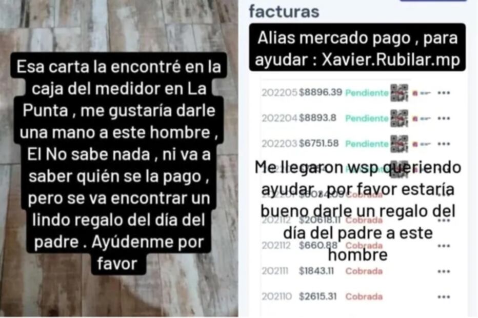 "¡Por favor! No me corten la luz": el conmovedor mensaje de un padre que se hizo viral