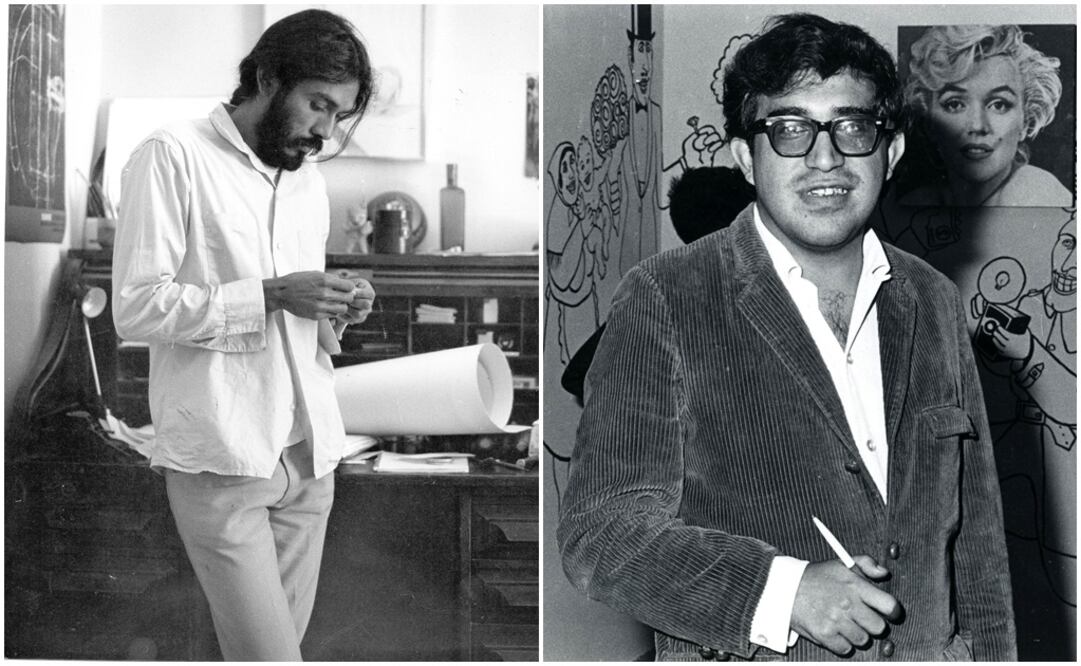 Francisco Toledo y Carlos Monsiváis. Fotos: archivo El Universal