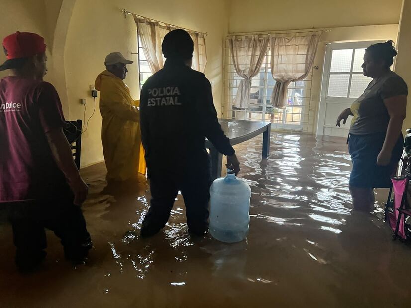 Se inundan casas de Veracruz. FOTO: Especial/ EL UNIVERSAL/