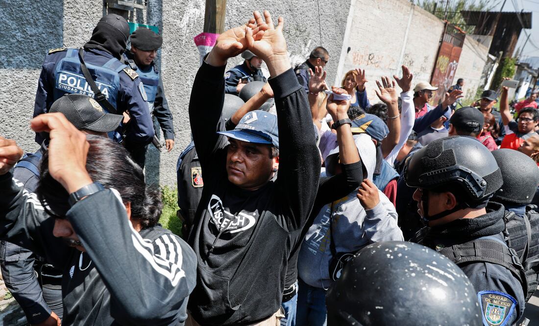 A una semana del abatimiento de Felipe de Jesús Pérez, El Ojos, continúan los operativos en la delegación. FOTO: CRISTOPHER ROGEL BLANQUET. EL UNIVERSAL