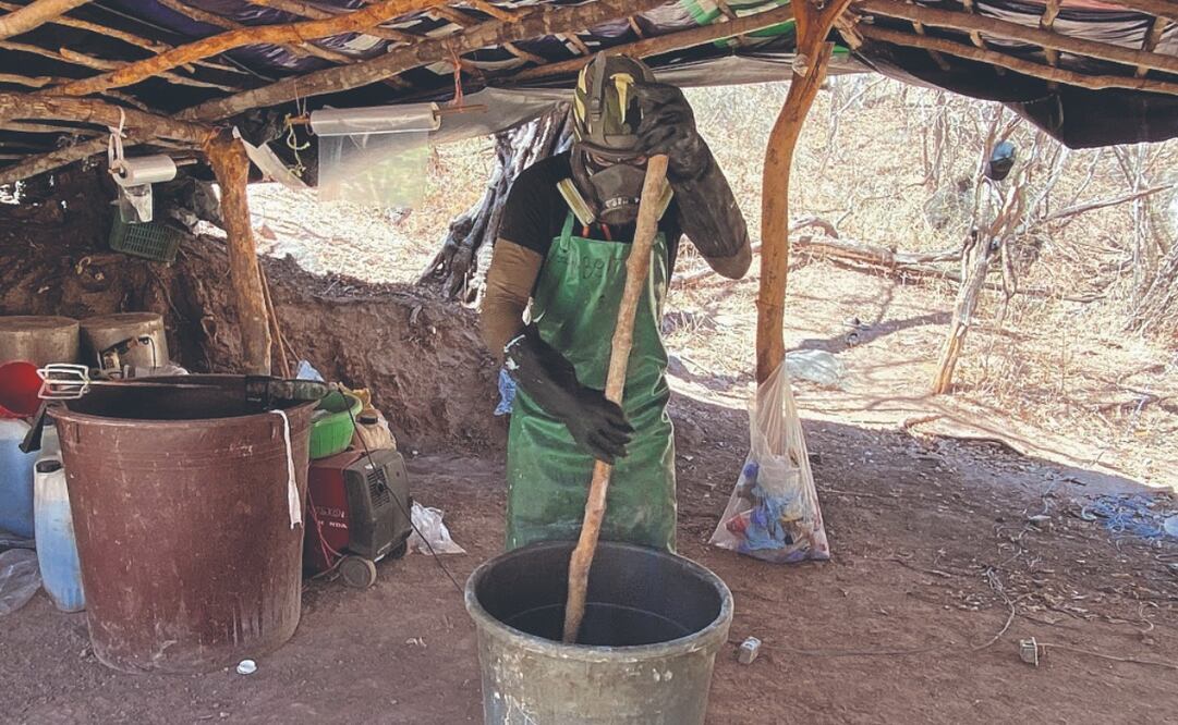 En México, los “laboratorios” de fentanilo en ocasiones son en realidad cobertizos ubicados en sitios apartados, donde se lleva a cabo la mezcla de los precursores químicos. Archivo El Universal