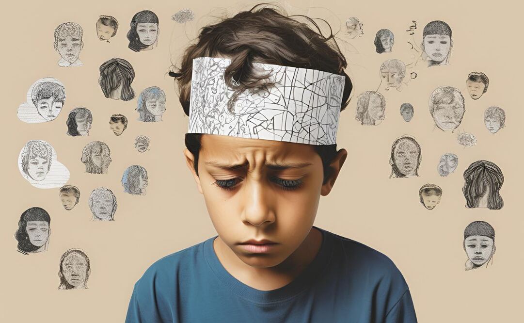 Según la Encuesta Nacional de los Hogares elaborada por el INEGI (2014), más de 100 mil menores de entre 7 y 14 años de edad informaron sentirse deprimidos diariamente. | Ilustración: EL UNIVERSAL, generada con inteligencia artificial