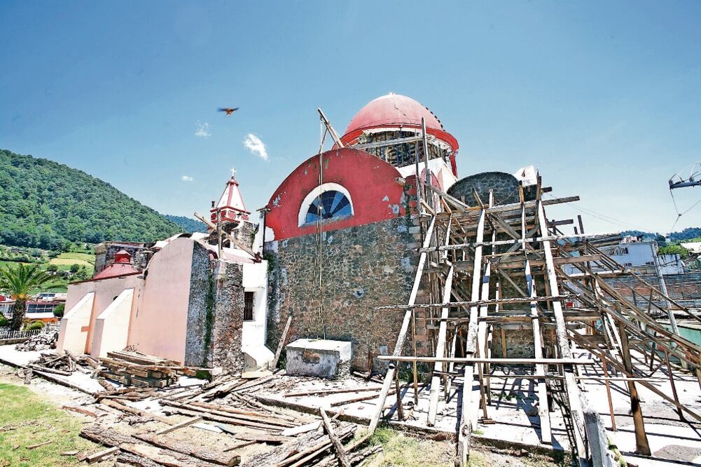 Para la restauración de las estructuras históricas afectadas por el sismo, en el territorio estatal se destinaron 569 millones de pesos. Foto: ARCHIVO EL UNIVERSAL