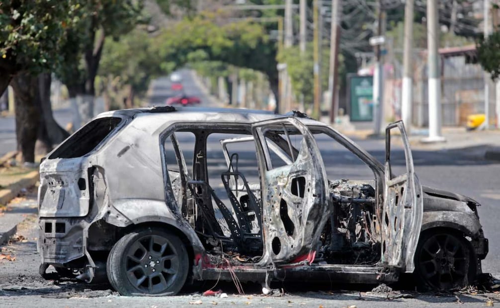Bloqueos en distintas zonas de Guadalajara Jalisco (22/02/2026). Foto: Miguel García García / EL UNIVERSAL