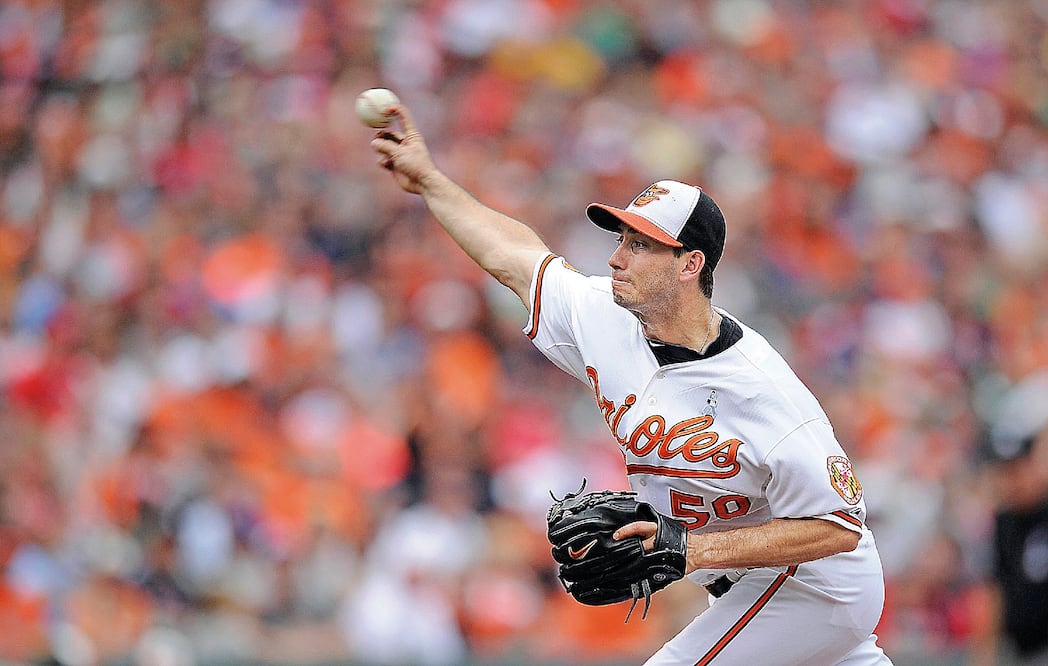El serpentinero de Orioles trabajó cinco episodios, en los que recibió dos carreras. (NICK WASS. AP)