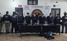 Detienen a 6 hombres en posesión de armas y equipos tácticos en Chiapas; aseguran 4 vehículos, uno de ellos con reporte de robo