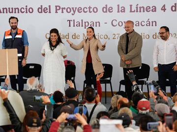 Sheinbaum y Brugada anuncian proyecto de la Línea 4 del Cablebús en Tlalpan; irá de Ciudad Universitaria a Pedregal