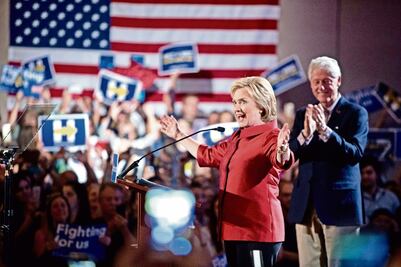 Clinton gana en Nevada; Trump, en Carolina del Sur