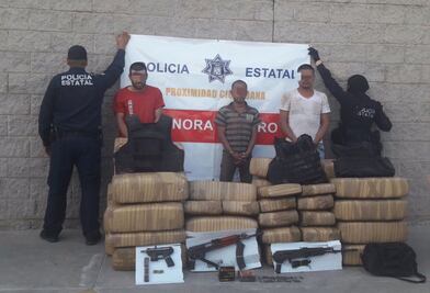 Decomisan 730 kilogramos de marihuana en Sonora