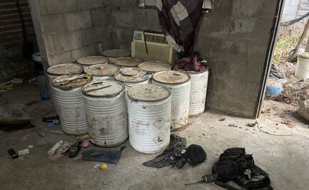 Semar asegura 12 tambos metálicos con 600 kilos de cianuro de sodio en Culiacán; alista destrucción de precursores químicos