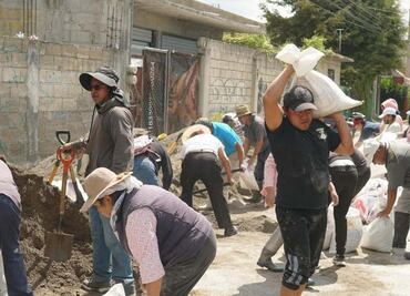 Elementos de la Guardia Nacional y del Ejército aplican Plan  DN-III-E por inundaciones en Ocoyoacac, Edomex
